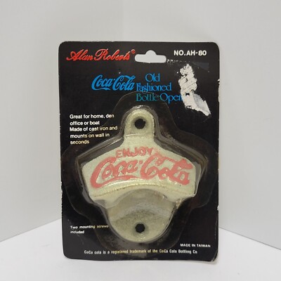 NEW Vintage Coca-Cola Old Fashioned Wall Bottle Opener Alan Roberts No. AH-80
