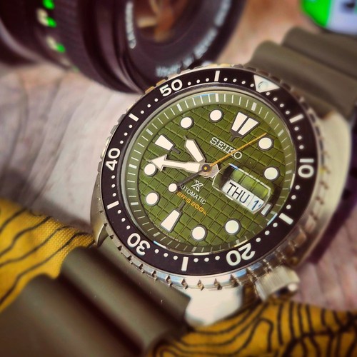 SEIKO PROSPEX　キングタートル　SRPE05j1 自動巻き グリーン Seiko Prospex SRPE05 King Turtle Green Dial for $479 for