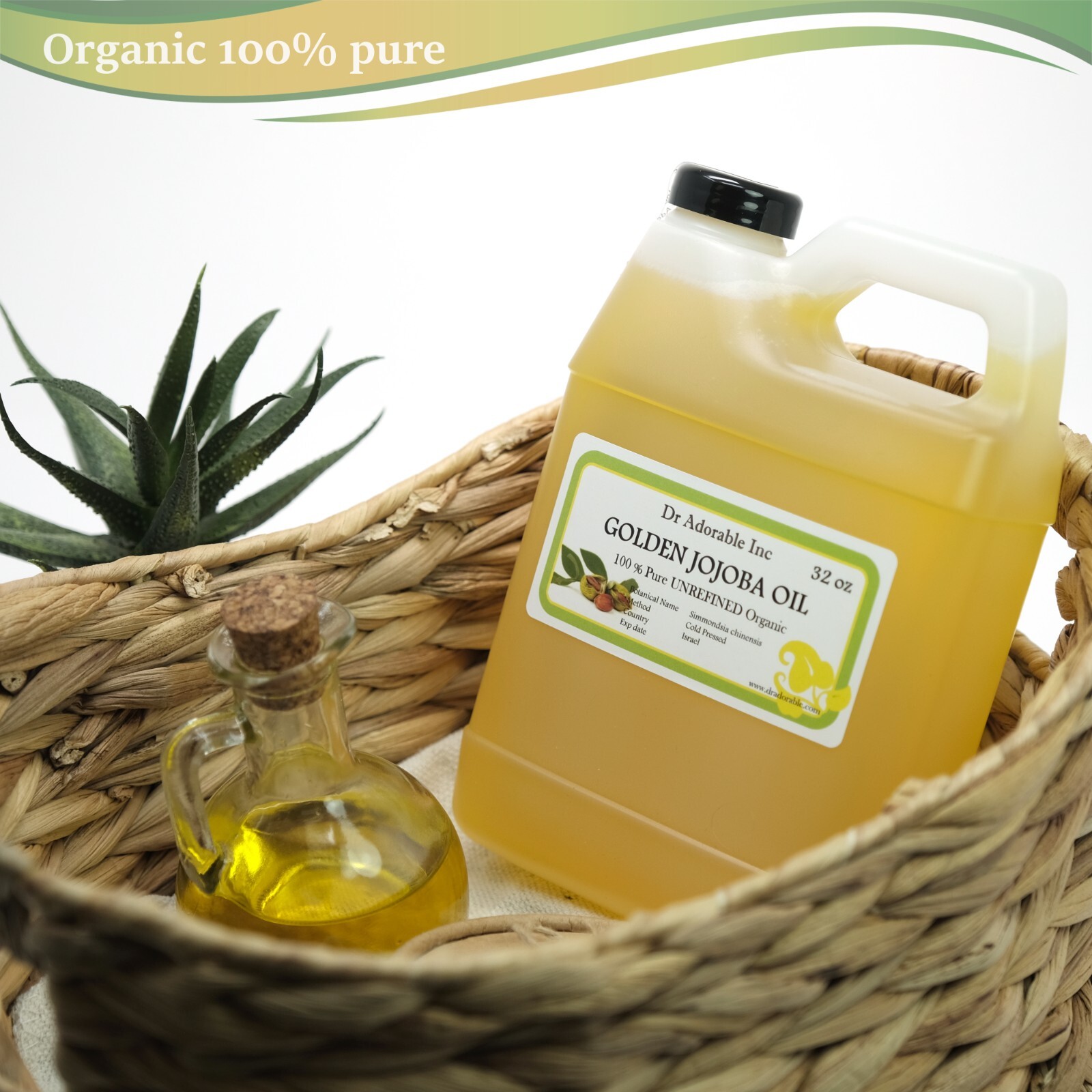 ORGANIC JOJOBA HOHOBA OIL 100% PURE EXTRA VIRGIN GOLDEN COLD PRESSED FRESH CUT