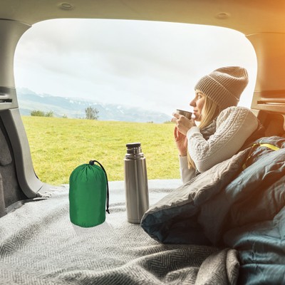 Stuff Sack 5x10" Waterproof Outdoor Drawstring Bag for Camping Green