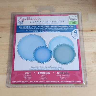 Spellbinders GRAND STATELY CIRCLES Grand Nestabilities #LF-019 Die Cuts