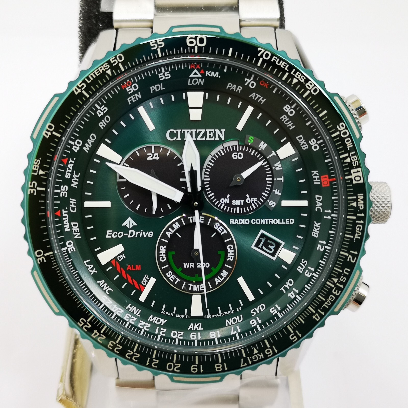 CITIZEN PROMASTER SKY CB5004-59W Green Chronograph Analog CITIZEN PROMASTER SKY CB5004-59W Green Chronograph Analog