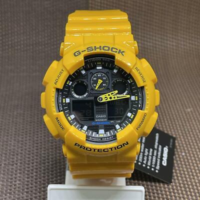 Casio G-Shock GA-100A-9A Yellow Large Standard Analog