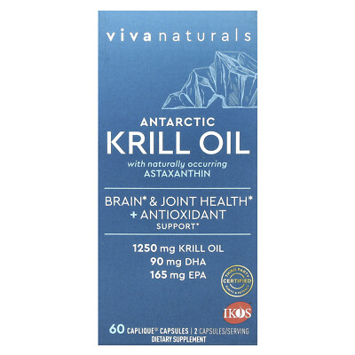 Antarctic Krill Oil with Astaxanthin, 60 Caplique Capsules