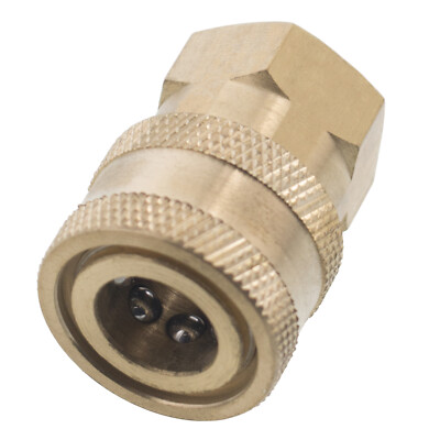 1/4'' FPT Female Brass Socket Quick Connect Coupler for Pressure Washer Nozzle