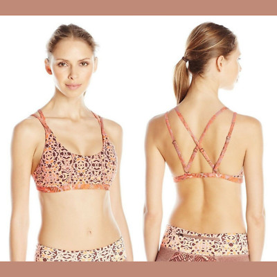 NWT! Maaji Palm Brush Strappy Back Sports Bra [ SZ Medium ] #1152