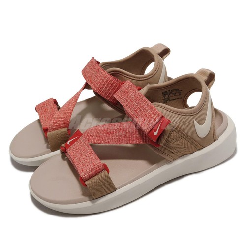 Женская повседневная обувь Nike Wmns Vista Sandal Red Khaki с ремешком из конопли DJ6607-200
