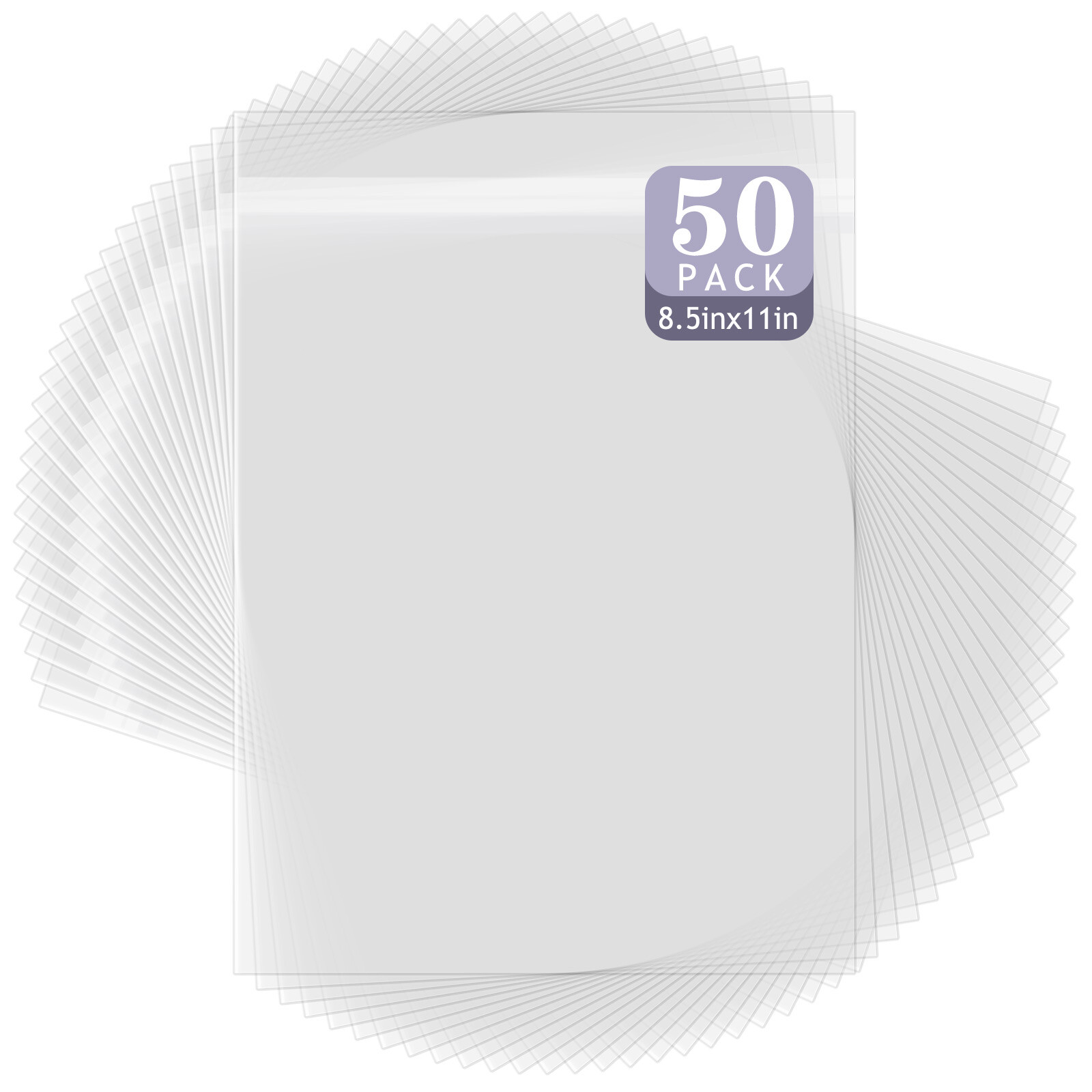 50 Pack Clear Photo Mat Boards Acid-Free DIY Picture Framing Art Print Mats