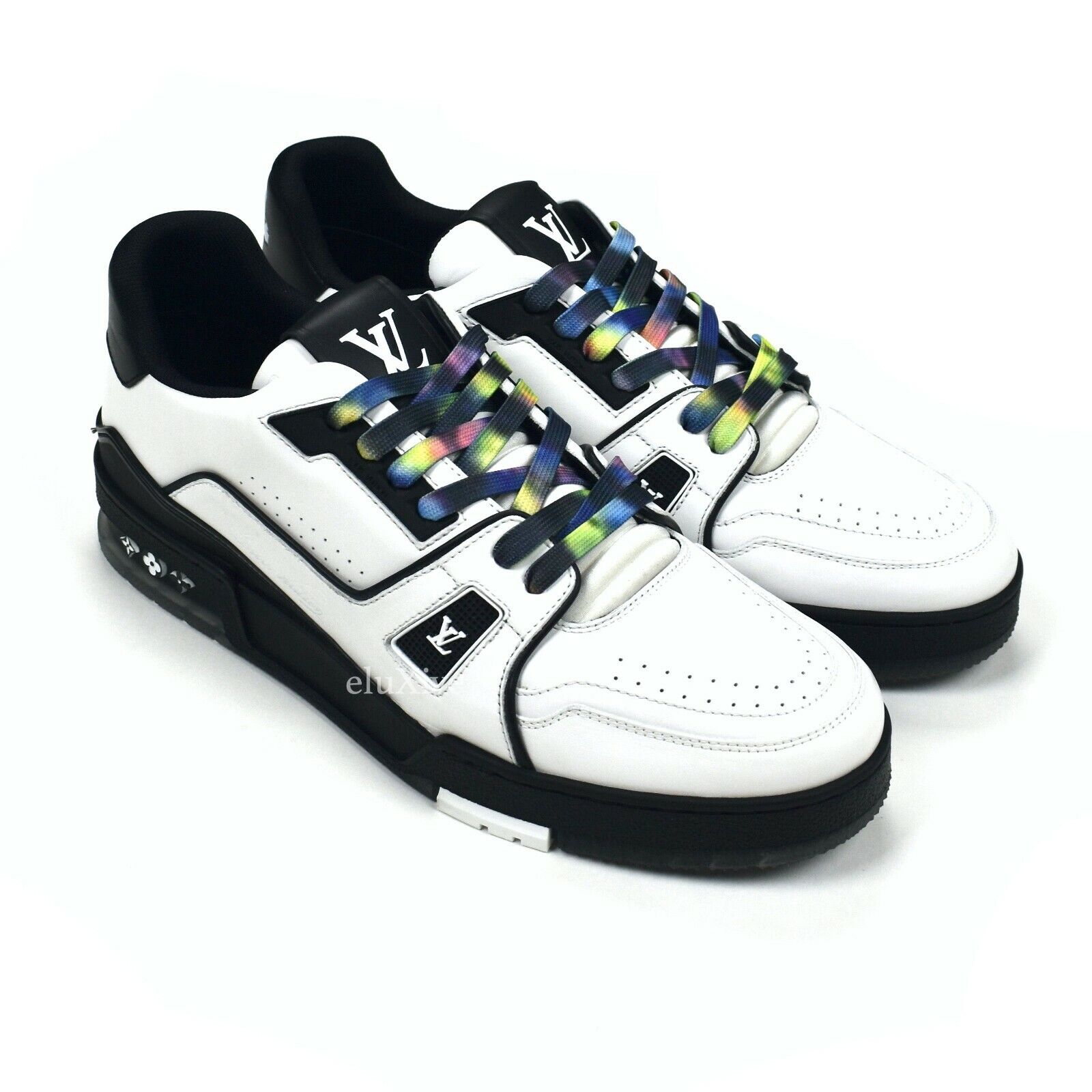 NWT Louis Vuitton Men's Black White Leather 2021 Trainer NWT Louis Vuitton Men's Black White Leather 2021 Trainer