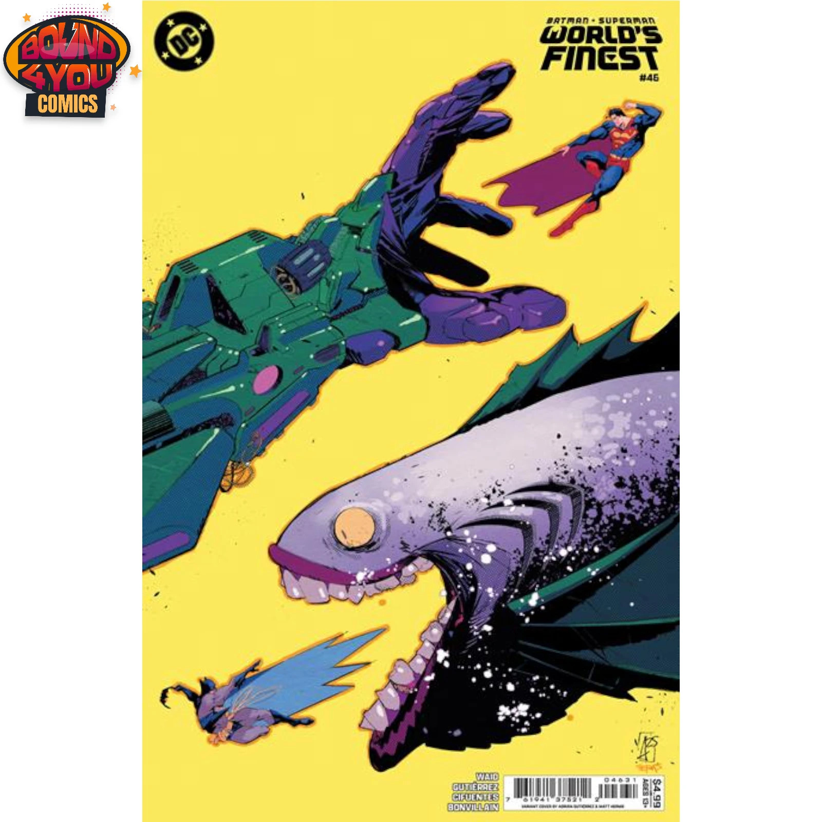 Batman Superman Worlds Finest #46 Cvr C Adrian Gutierrez Card Stock Var