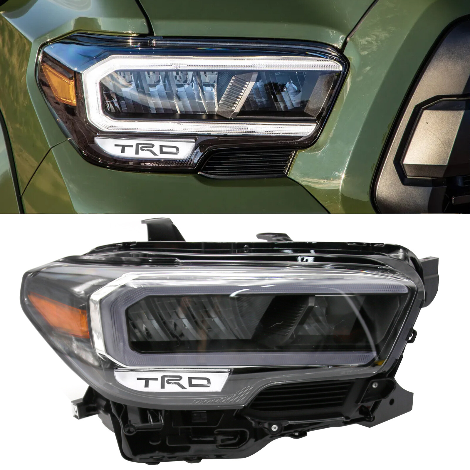 Headlight For 2020 2021 2022 2023 Toyota Tacoma Full LED Right Passenger Side