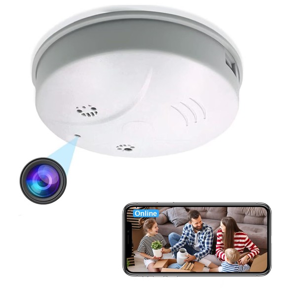 TANGMI Hidden Camera Smoke Detector 1080P HD Wireless WiFi Camera Video Small...