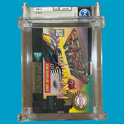 F-Zero For Display Only Box Super Nintendo SNES Wata Graded 9.4