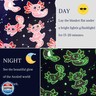 UOFON Axolotl Blanket for Girls - Axolotl Gifts Toys for 1 2 3 4 5 6 7 8 9 10 Year Old Girls Glow in The Dark Salamander Blanket for for Kids Teens Christmas Birthday Presents Couch Bed Decor 60