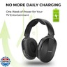 Daysnew Wireless Headphones for TV Watching with Charging Dock and RF Transmitter, Senior-Friendly Over Ear TV Headset, Compatible with Most Televisions