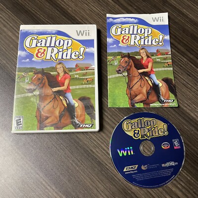 Gallop & Ride Nintendo Wii Disc + Case + Manual