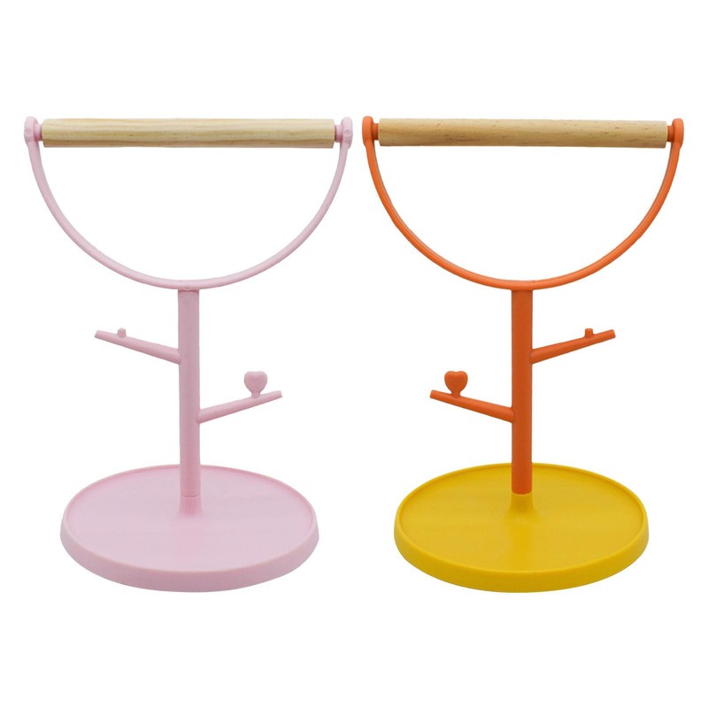 Perch Bird Holder Wooden Tabletop