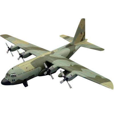 DIY 1:50 USAF C-130 Hercules Transport Aircraft Handcraft 3D Paper Model Plane