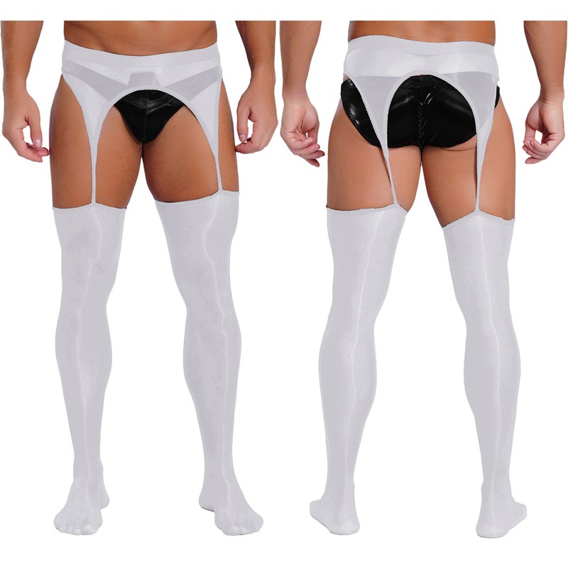 Men's Pants Teddy Pantyhose Transgender Underpants See Through Tights  Cutout | eBay