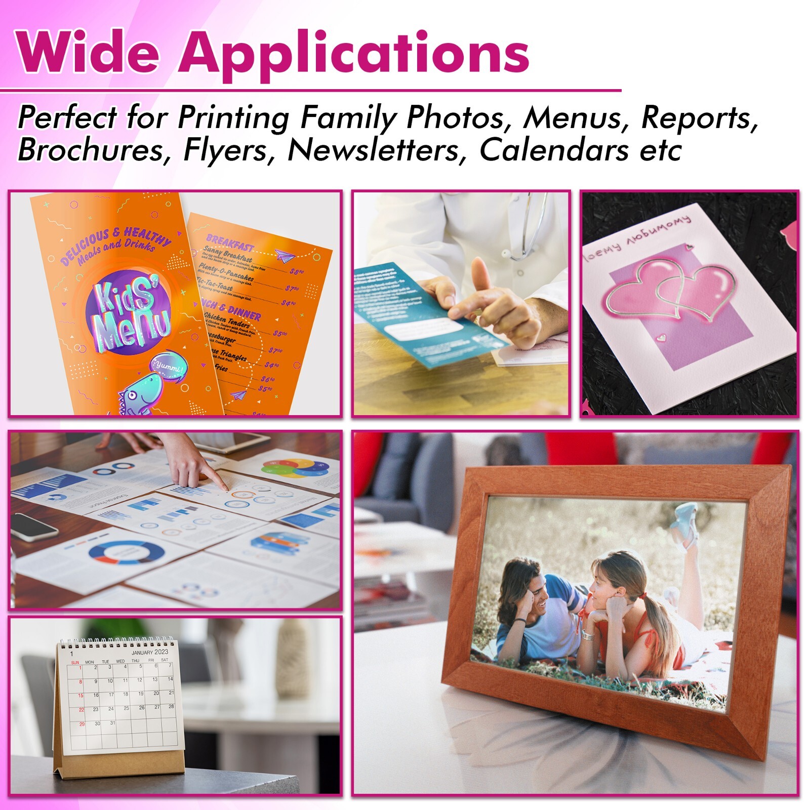 Lot Koala Premium Glossy Photo Paper 8.5x14 Legal Size 48lb Inkjet Printer 10Mil