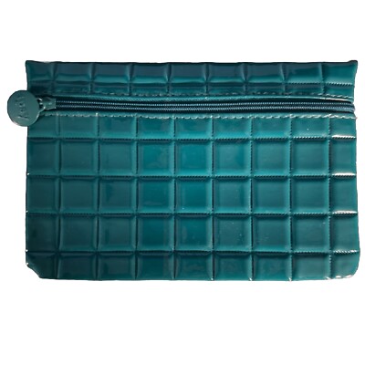 Teal Ipsy Glam Makeup Cosmetic Bag Pouch 7.5 X 5 With Zipper