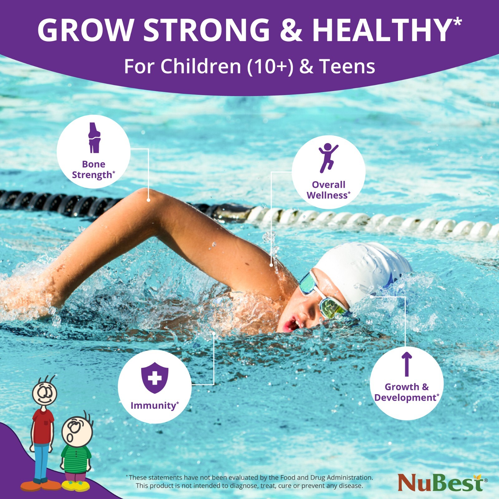 NuBest Tall 10+ - Height Growth Capsules for Age 10+ Who Can Drink Milk - Pack 3
