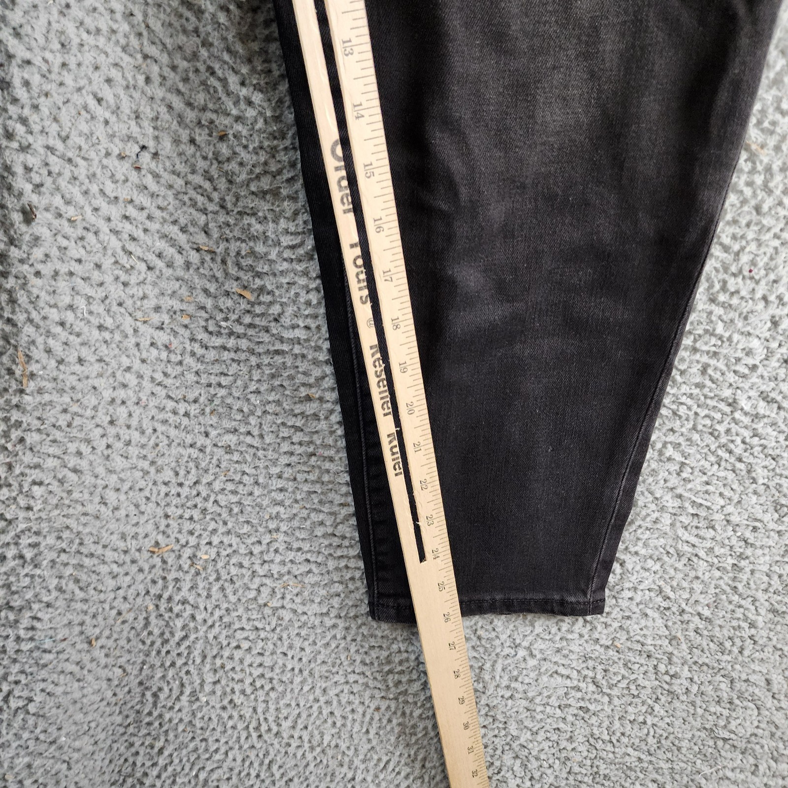 Lauren Ralph Lauren Plus-Size High-Rise Skinny Ankle Jeans Women's 20W Black - Picture 11 of 16