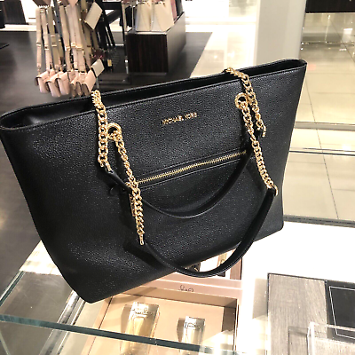 Michael Kors Black Leather bag with sling strap, Luxury, Bags