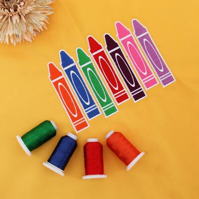 Threadart 63 Spool Brother Colors Polyester Embroidery Machine Thread 500M 40WT