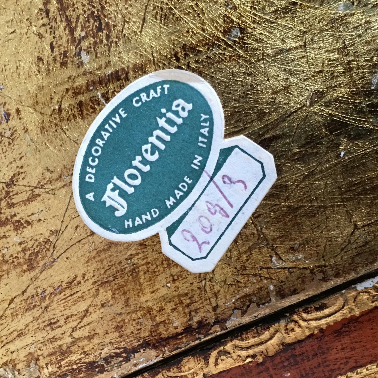 Florentia Italy Florentine Religious Icon Triptych Madonna Gilt Gold Paint