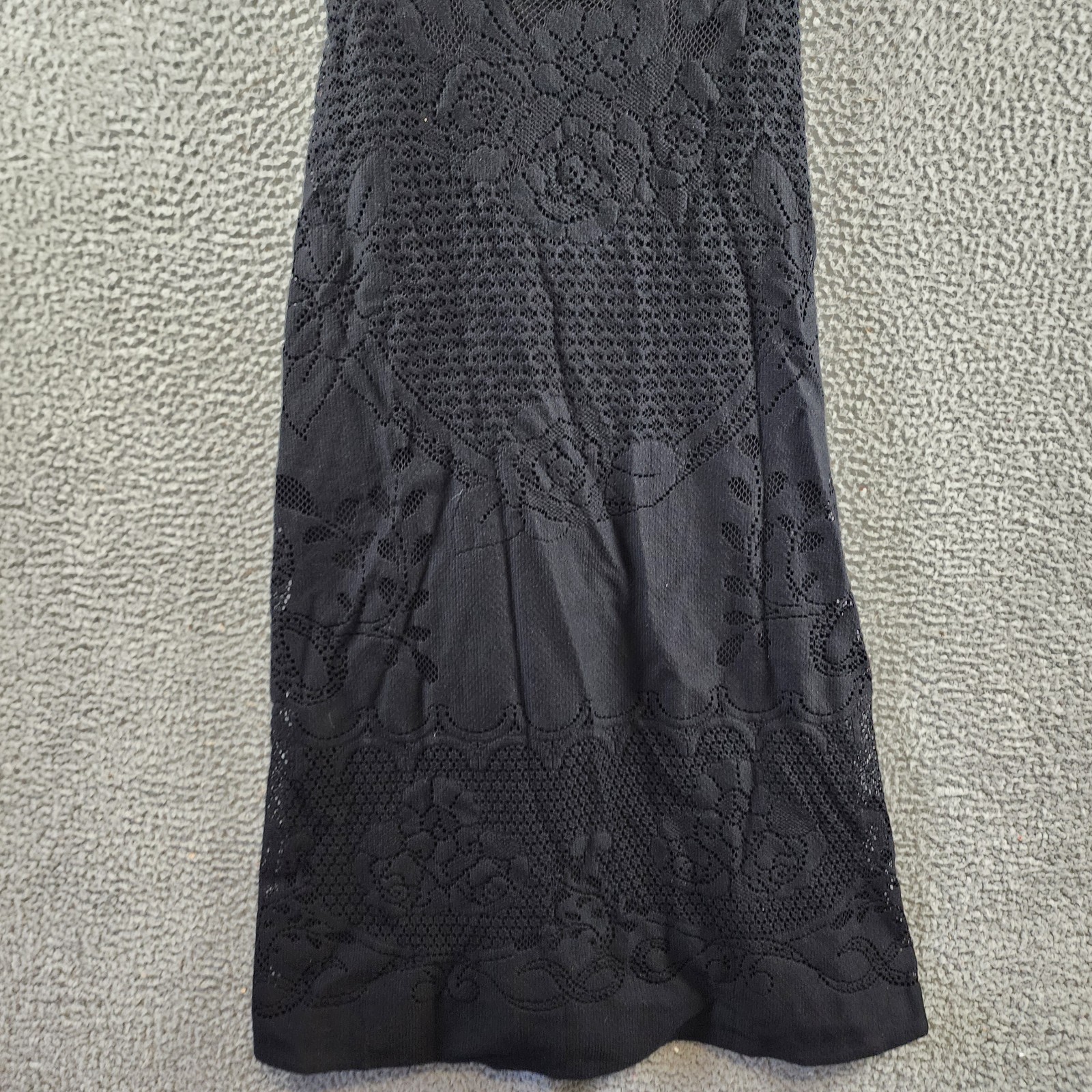 Kobi Halperin Willow Floral Lace Sweetheart Midi Dress Women's 4 Black Back Zip - Picture 4 of 15