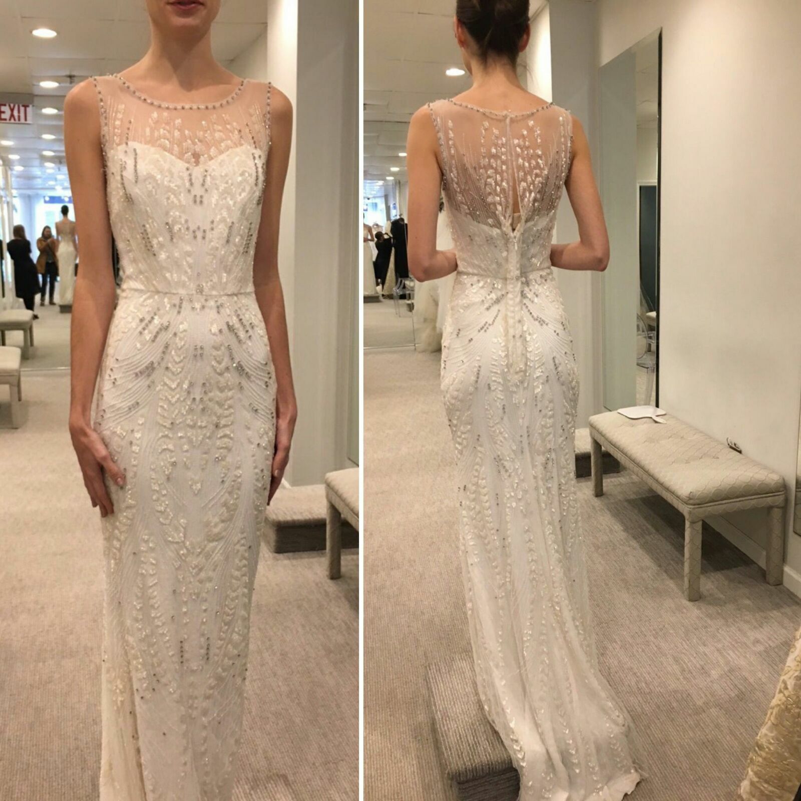 VESTITO, ABITO DA SPOSA JENNY PACKHAM HERMIA | eBay