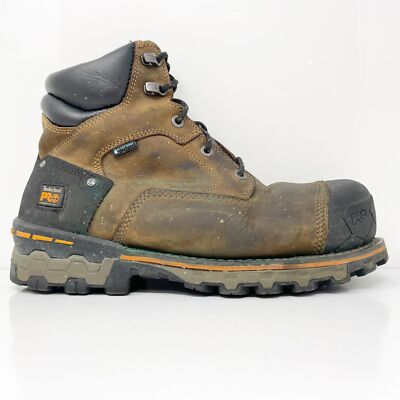 Мужские рабочие ботинки Timberland Pro Boondock 6 дюймов 92615 коричневые с композитным носком, размер 11 M