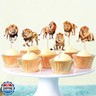 Ercadio 24 Pack Lion Cupcake Toppers Lion Cupcake Picks Animal Cupcake Picks Lion Birthday Cupcake Decorations for Baby Shower Birthday Animal Theme Party Cake Decor Supplies