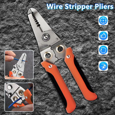 Multi-functional Wire Stripper Splitting Pliers Cable Cutter Home Repair Tool US