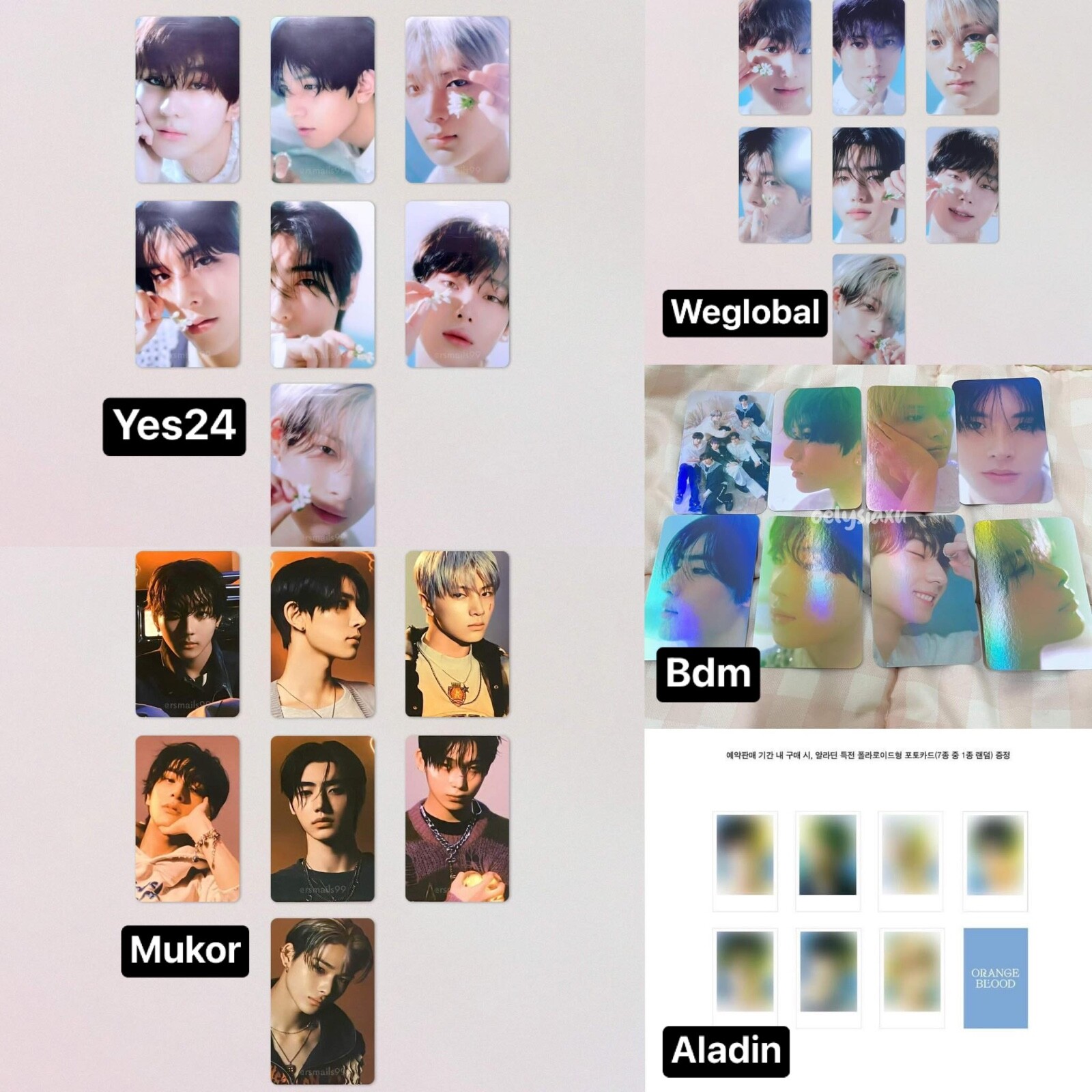 ORANGE BLOOD ユニバ 通常特典 2形態 トレカ ヒスン ENHYPEN ヒスン