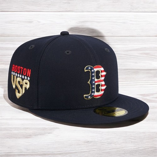 [60360509] МУЖСКАЯ ФУТБОЛКА NEW ERA MLB BOSTON RED SOX 5950, ПРИТАЛЕННАЯ, ТЕМНО-СИНЯЯ, 4 ИЮЛЯ.