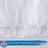 Mosquito Net for Stroller(2 Pack), Baby Mosquito Net for Car Seat, Bassinets, Cradles, Playard, Pack N Plays and Portable Mini Crib, Baby Insect Netting, White
