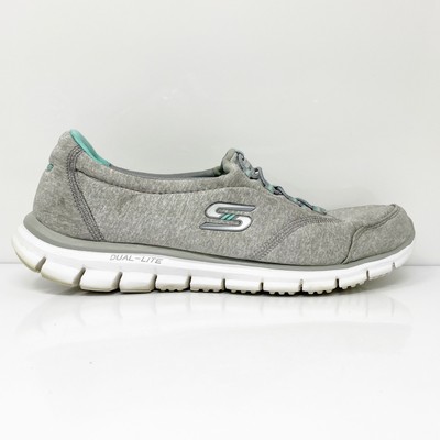 

Skechers Womens Dual Lite Memory Foam 22193H Серая повседневная обувь Кроссовки Размер 8.5, Серый, Dual Lite Memory Foam
