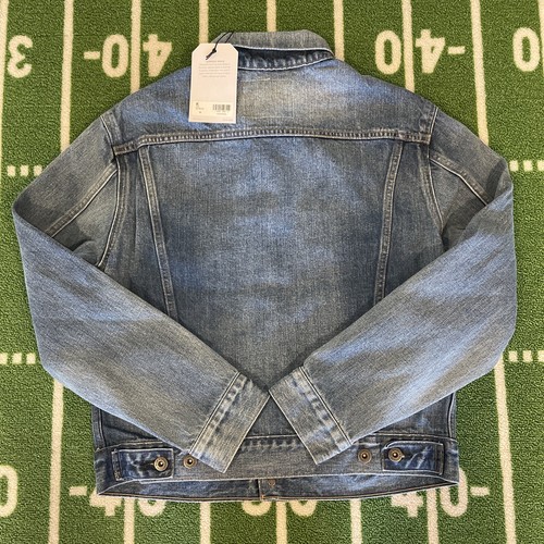 Pre-owned Levi's Made & Crafted Boyfriend Trucker Japanese Denim Jacket Women's Sz M $248 In Bottle Blue