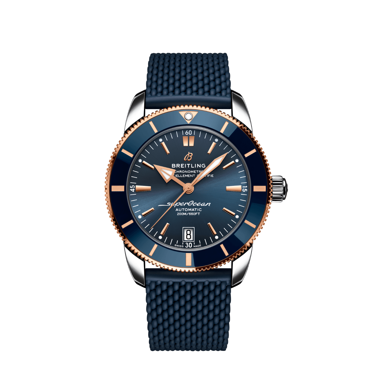Pre-owned Breitling Superocean Heritage B20 Automatic 42 Blue Dial Watch Ub2010161c1s1
