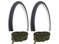 2 Inner Tubes Pair of 26x1.75 Vee Rubber City Wolf Bicycle Tire Black 2 Tires