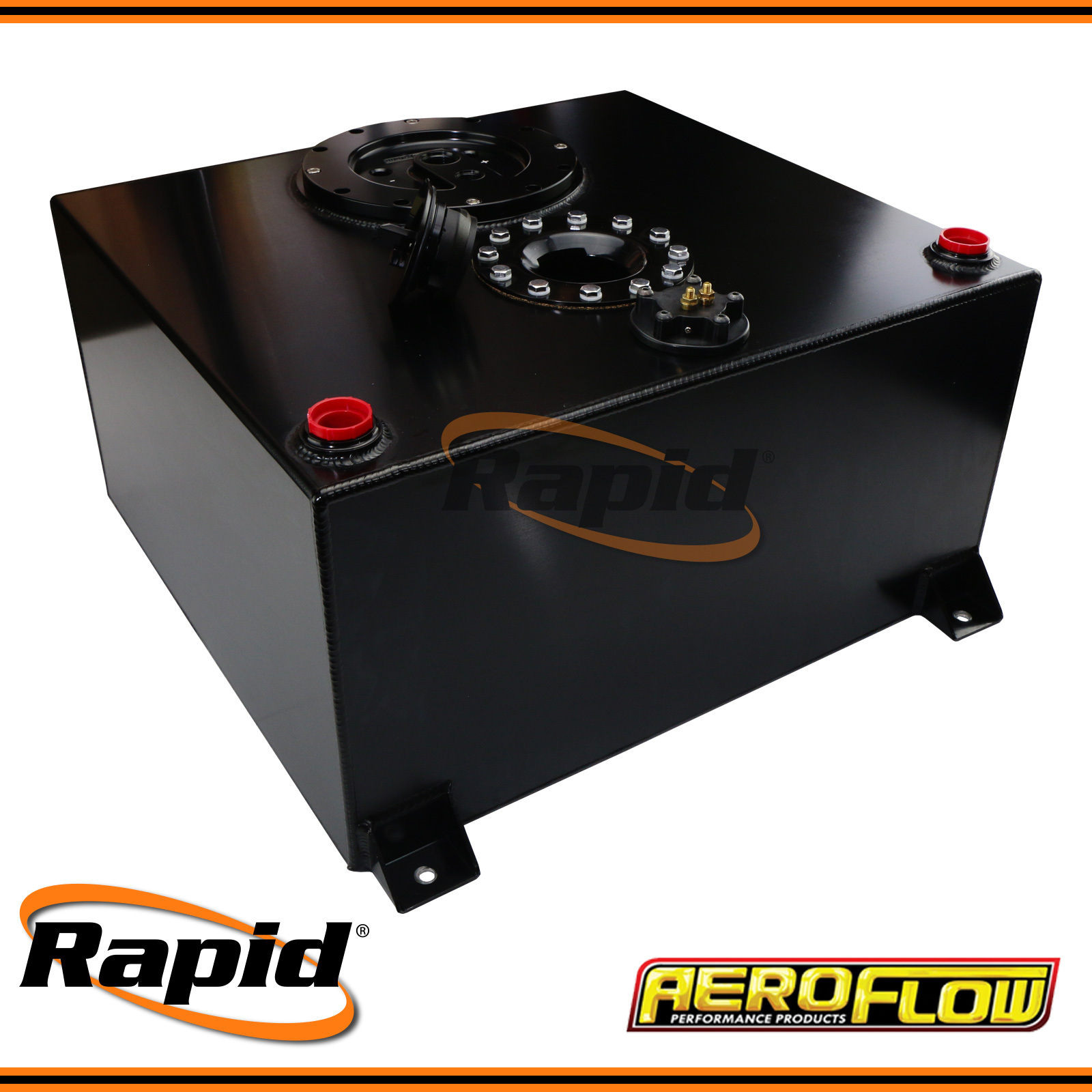 Aluminium Fuel Cell with Triple Pump Hanger Aeroflow AF854050ASBLK