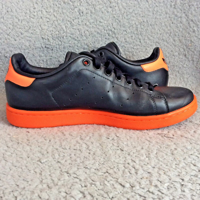 Adidas Raf Simons x Stan Smith Sneakers Shoe Men 9.5 Black Orange Leather G01412