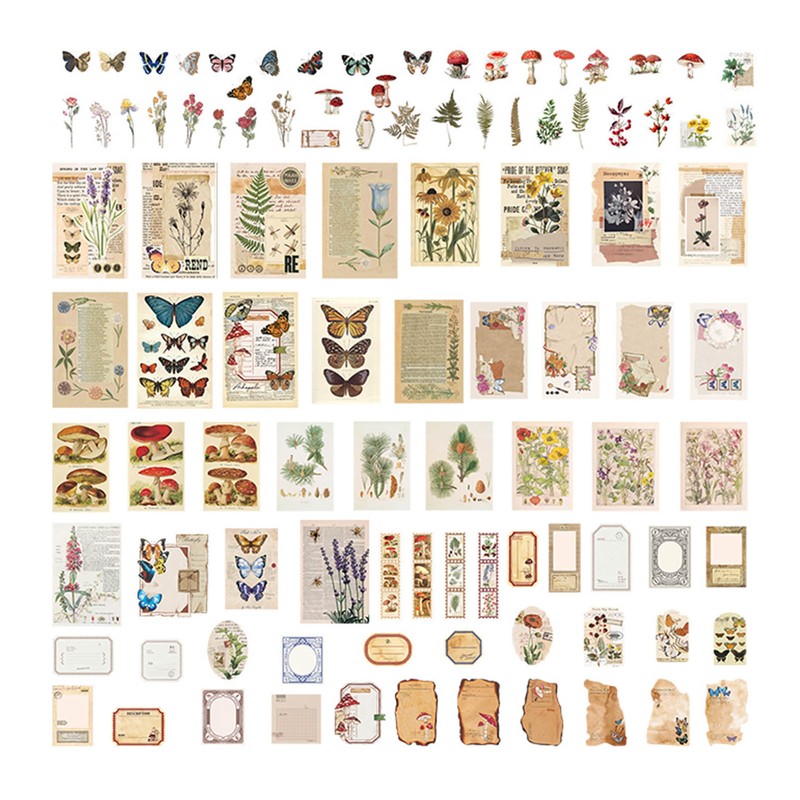 Junk Journal Vintage DIY Material Paper Journaling Supplies Scrapbooking