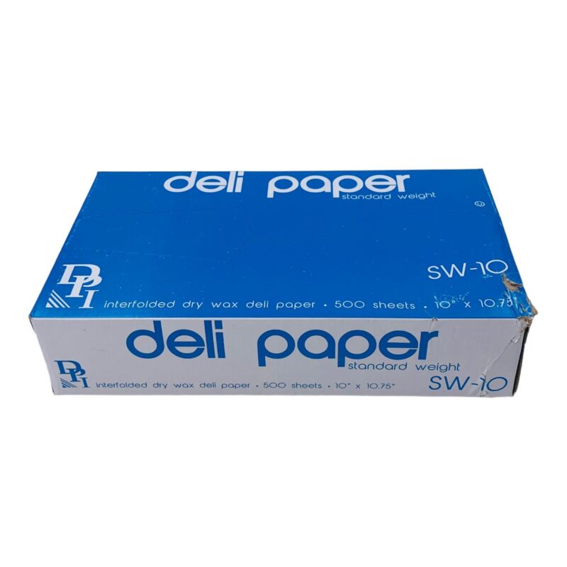 Deli Paper 10" x 10.75" Dry Waxed Sandwich Food Wrap Deli Sheets 500 Sheets