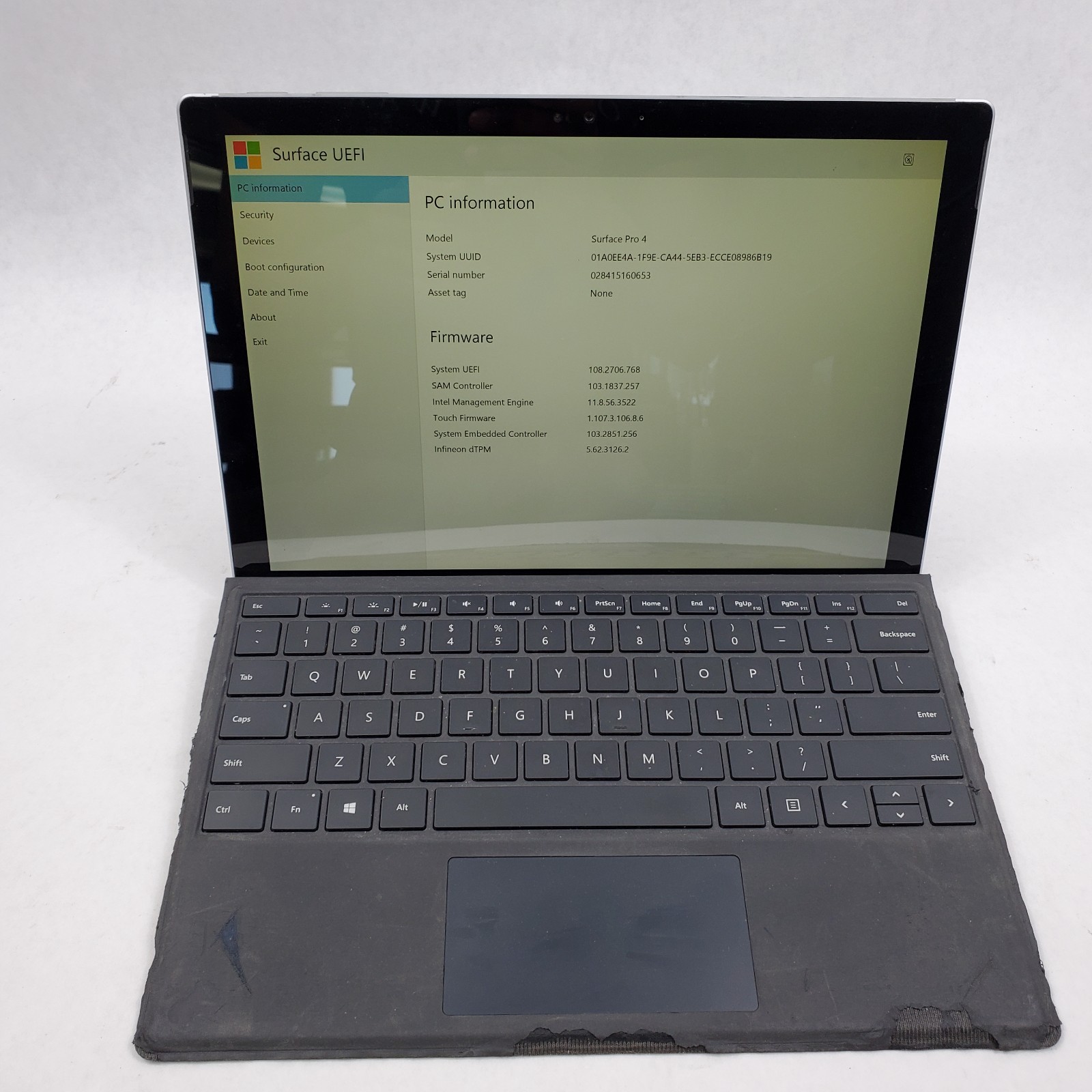Microsoft Surface Pro 4 1724 Intel Core i5-6300U 4GB RAM