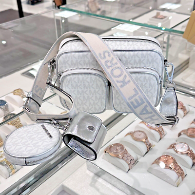 Michael kors jet sale set handbag silver