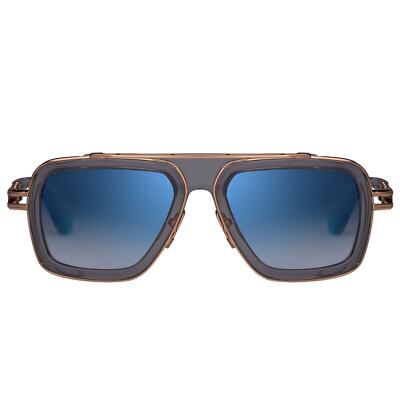 Pre-owned Dita Lxn-evo Dts403-a-02 Crystal Grey White Gold Blue Flash Mirror Sunglasses In Grey Blue Flash Mirror