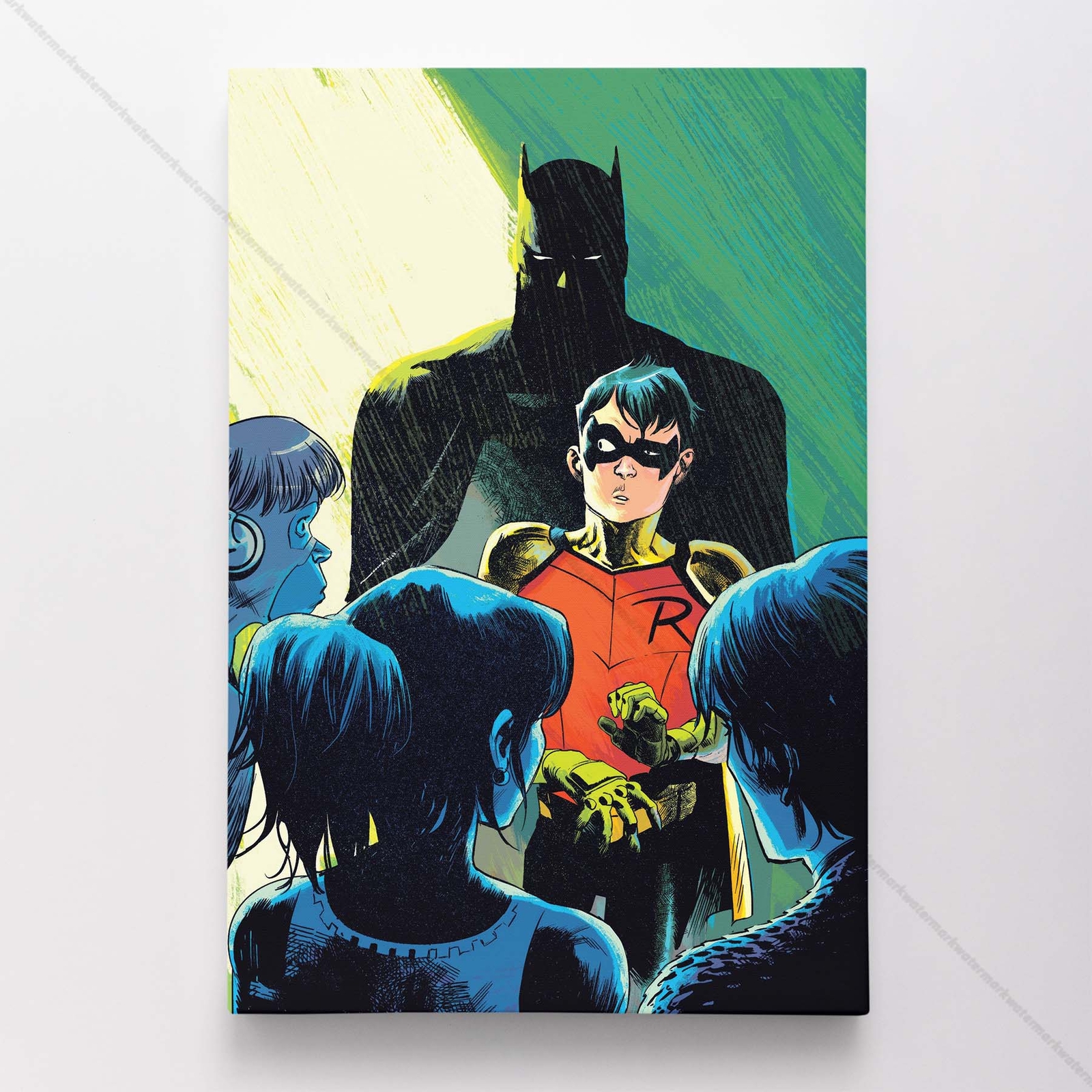 Batman & Robin Poster Canvas Dark Knight Comic Book Cover Art Print #65147